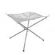 thumbnail image 3 of Wosthever Soporte para fogata, soporte plegable para barbacoa, soporte para fuego de acero inoxidable, para acampar al aire libre, soporte para Kits de desorden para acampar Medio, 3 of 6