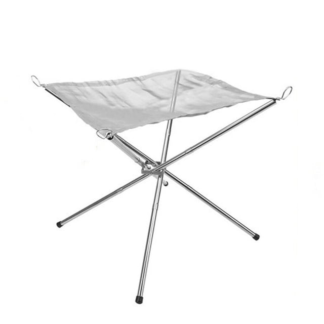 Ruiboury Support de Feu Pliable en Maille Portable US pour BBQ Extérieur Moyen