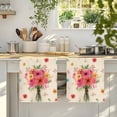 thumbnail image 4 of Spring Flowers Kitchen Towels Set of 2, Pastoral Daisy Leaves Country Botanical Beige Absorbent Dish Towels for Kitchen, Microfiber Hand Towel, Quick Drying Tea Towel for Cleaning Dishcloths, 4 of 7