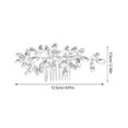 thumbnail image 3 of Peineta para el pelo de boda con diamantes de imitación, peineta para el pelo de novia, peineta decorativa para mujer., 3 of 7