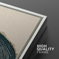 thumbnail image 5 of IDEA4WALL Framed Canvas Print Wall Art Set of 3 Navy Blue Wood Tree Ring Art Prints, Minimalist Art, Modern Neutral Wall Decor, Retro Trees Textured Artwork for Home Decor - White 16"x24"x3, 5 of 5