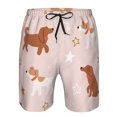 thumbnail image 3 of Logiee Star Cute Dog Print Mens Swim Trunks Quick Dry Board Shorts,Breathable Hawaii Beach Shorts Swimwear Bathing Suits-Medium, 3 of 6