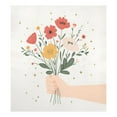 thumbnail image 6 of Yayeee Magnetic Dishwasher Cover for The Front Decoration Home Kitchen Machine Sticker Protector, Gray Cute Flower, 6 of 6