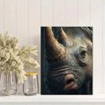 thumbnail image 2 of Realistic Rhino Portrait Canvas Print, Wall Art for Living Room, Bedroom, Office, Hallway, Study, 2 of 8