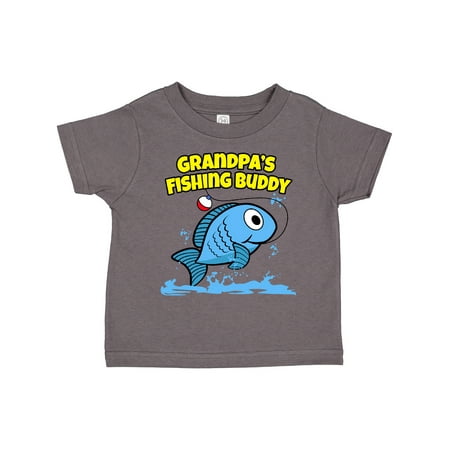 

Inktastic Grandpa s Fishing Buddy (blue) Gift Toddler Boy or Toddler Girl T-Shirt