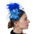 thumbnail image 4 of Aellinatey Elegant 1920s Flapper Hair Clip Feather Flower Headpiece Party Stage, 4 of 21