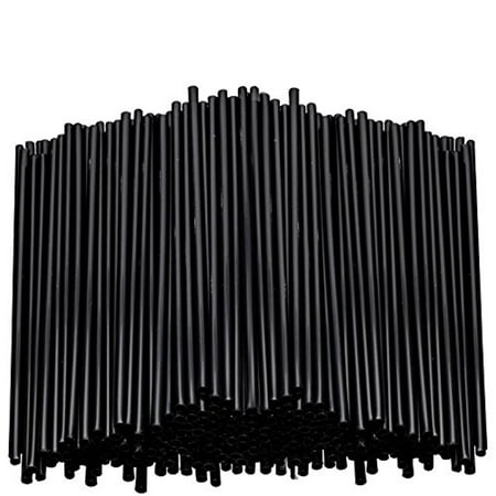 - Stirring Straws for Coffee Cocktail Black Plastic Sipping Stirrers 5 Inches Long Drink Stir Sticks For Bars Cafes Restaurants Home Use (5000, 7.5 Inches)