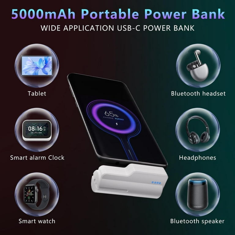 Battery Pack for Oculus Quest 3s / Quest 3 / Quest 2, 5000mAh Head