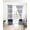 Blue, variant on Grey Stripe Blackout Curtains 63 Inches Long for Bedroom, Modern Abstract Monochrome Geometric Thermal Insulated Room Darkening Black Out Window Curtain Panels Grommet Drapes for Living Room