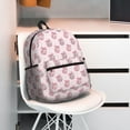 thumbnail image 6 of Daiia Pink Disco Ball School Backpack for Men Women, Unisex Large Waterproof Bookbag Schoolbag Casual Daypack for High School/College/Teens/Travel/Work Black, 6 of 8