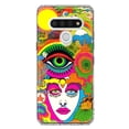thumbnail image 1 of MUNDAZE LG Stylo 6 Shockproof Clear Hybrid Protective Phone Case Neon Rainbow Psychedelic Trippy Hippie Daydream, 1 of 5