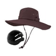 thumbnail image 4 of kusrkot Fisherman Cap Adults Summer Stylish with Head Shell for Camping Outdoor Work Brown, 4 of 9