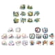 thumbnail image 1 of 30Pcs Stickers for Girls Marine Animals Stickers, PET Waterproof Gold Holographic Outlines Vibrant Colors Glisten Decals, 1 of 5