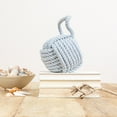 thumbnail image 3 of Creative Co-Op Nautical Rope Knot Decorative Cotton Door Stop, Grey, 3 of 7
