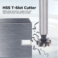 thumbnail image 4 of T-Slot Cutter, Practical Durable Straight Shank Woodruff Key  Cutter, For Steel Aluminum, 4 of 8