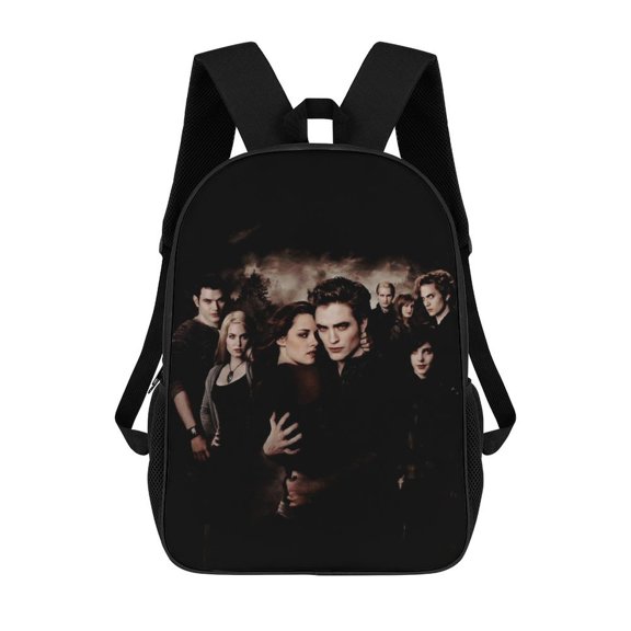 The Twilight Saga Backpack Large Capacity 17 Inch Laptop Bag Lightweight Daypack Bookbag for School College Travel Hiking Work