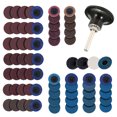thumbnail image 1 of Amdohai 71Pcs 2 inches Sanding Discs Set Cleaning Conditioning Roll Lock Disc Rust Paint Removal with 1/4'' Disc Holder for Die Grinder, 1 of 7