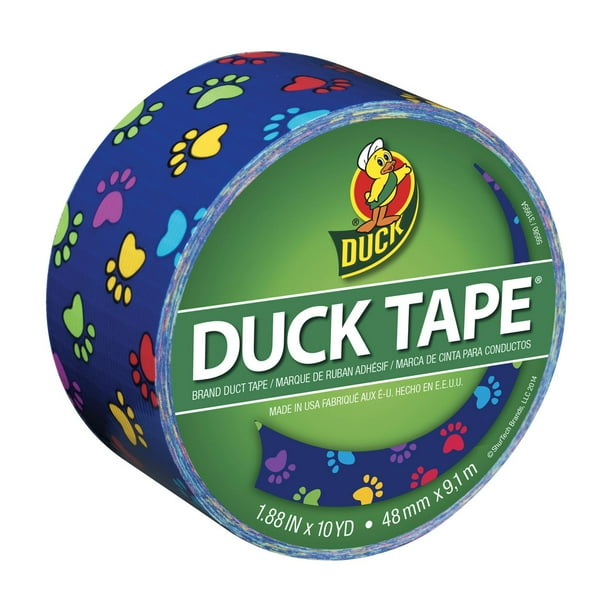 Duck Tape Colorful Paws Duct Tape. 1.88 inches wide 10yard roll