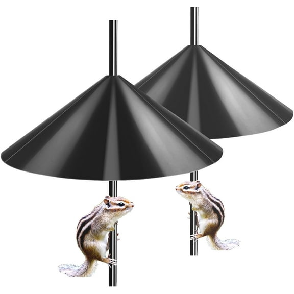 2Pcs Squirrel Baffle,Squirrel Proof Baffle, 12inch/14inch/16inch/18inch Wide Squirrel Guard Stopper Hanging Mount, Save Bird Houses from Squirrels, Raccoons, and Rodents
