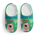 thumbnail image 3 of Family Guy Cartoon Kid's Cotton Slippers Winter Warm Soft Plush Slippers with Rubber Sole Non-Slip Indoor Outdoor Slip on Shoes Fluffy House Slippers For Boys Girls Teen, 3 of 8