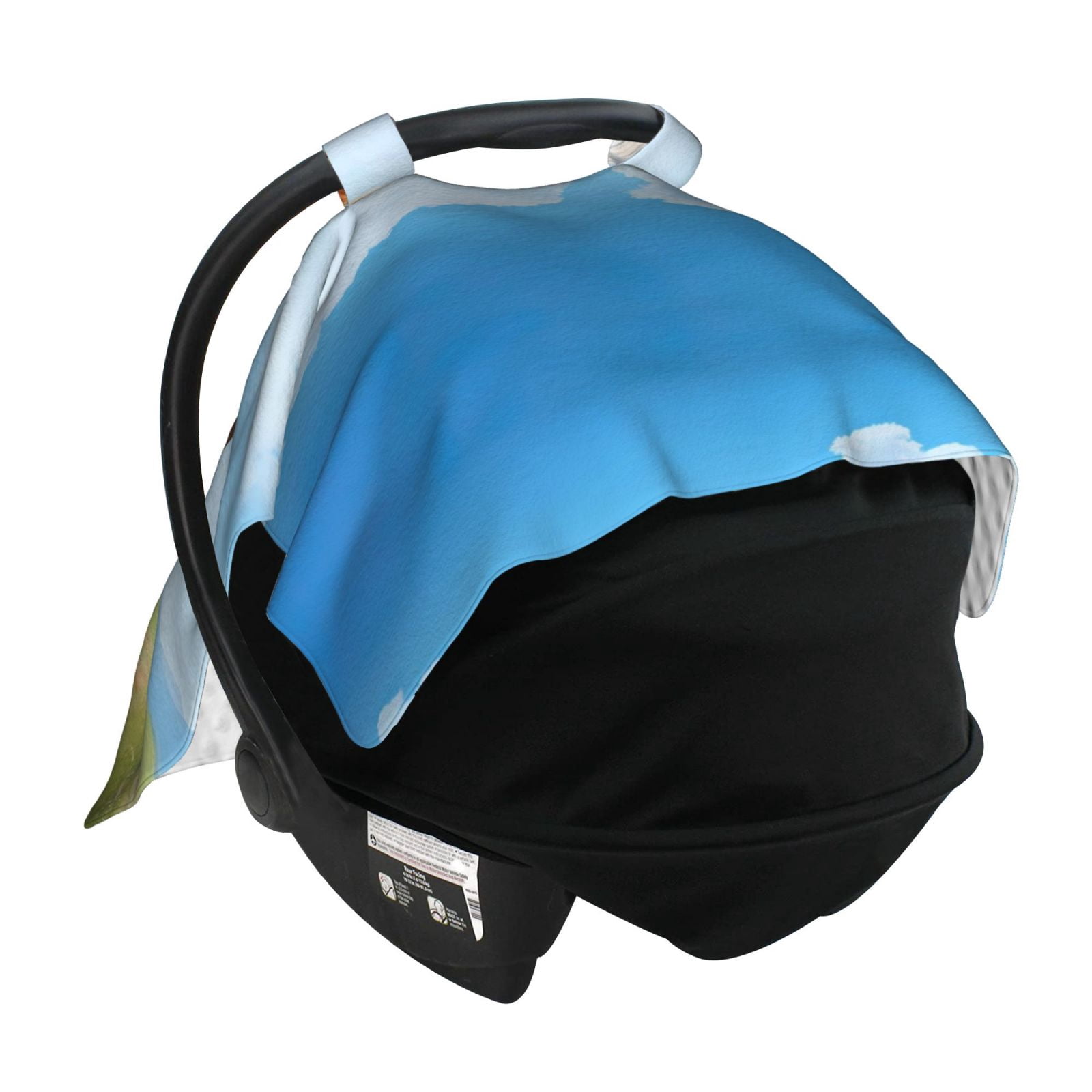 Car Seat Cover Baby - Cow Grazing Nature Breathable Infant Car Seat Cover for Baby Carseat, Lightweight Comfort Baby Essentials Must Haves Newborn Stuff for Girl Boy