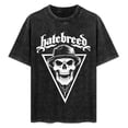 thumbnail image 3 of Hatebreed Triangle Graphic T-Shirt Featuring A Skull - Comfortable Regular Fit Short Sleeve TeeWashed Tee, 3 of 9