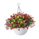 thumbnail image 5 of Cesta de flores artificiales colgantes con plantas artificiales, maceta colgante realista para primavera, balcón, habitación y patio. Estilo A, 5 of 8