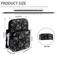 thumbnail image 6 of FUIALDOLG Sugar Skull Portable Crossbody Bags, Stretch Polyester Crossbody Purse Lightweight Satchel Bags for Travel Work, 6 of 7