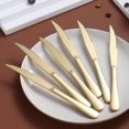 thumbnail image 3 of Golden Steak Knife Set, Titanium-gold Plated, Table Knife Set Of 8, 3 of 5