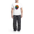 thumbnail image 5 of CafePress - Vibrant Multicolor Skull - Men's Light Loose Fit Cotton Pajama Set, 5 of 7