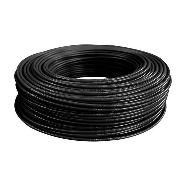 Cable THHN #8 AWG negro, rollo de 100 m