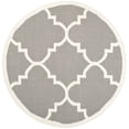 thumbnail image 4 of SAFAVIEH Dhurrie Tobias Geometric Moroccan Wool Runner Rug, Grey/Ivory, 2'6" x 8', 4 of 10