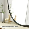 thumbnail image 4 of GLSLAND Wall mirror Bathroom Mirror 30" Round Wall Mounted High-class Mirror for Vanity, Black, 4 of 11
