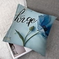 thumbnail image 7 of Blue Tulip Flower Printed Throw-Pillow-Cover  Decorative Lumbar Cushion Soft Pillow Case for Couch Bed Car, 7 of 7