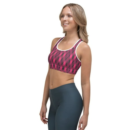 

Women’s Plaid Pattern Soft Colorful Comfortable Sports bra