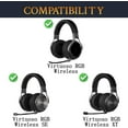 thumbnail image 2 of SOULWIT Protein Leather Headband Cover for Corsair Virtuoso RGB Wireless XT SE Gaming Headphones, Replacement Headstrap Pad Repair Part - White, 2 of 4