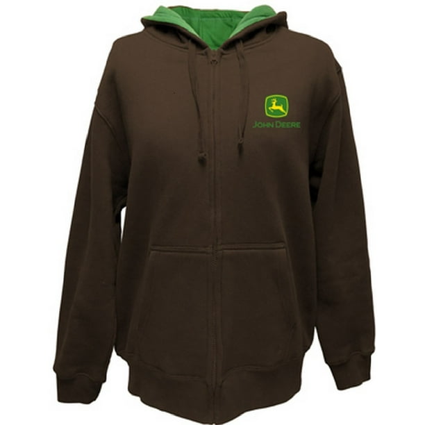John Deere John Deere Western Sweatshirt Mens LC Logo Zip Hoodie