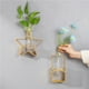thumbnail image 2 of Jarrón Para Colgar En La Pared, Contenedor Hidropónico De Vidrio De Hierro Dorado Decorativo, Estantes De Flores De Estrella De Amor, Decoración Geométrica Para El Hogar, Contenedor Hidropónico Vogacara HA023750-00, 2 of 7