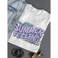 thumbnail image 3 of Summer Feeling Groovy Art Shaped T-Shirt Women -Smartprints Designs, Female XX-Large, 3 of 4