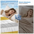 thumbnail image 2 of Orange Grey Striped Cooling Blanket,Lightweight Breathable Summer Throw Blanket with Double Sided Cold Effect,Geometric Vertical Stripes White Picnic Blankets Bed Sheet for Hot Sleepers 40"x60", 2 of 8