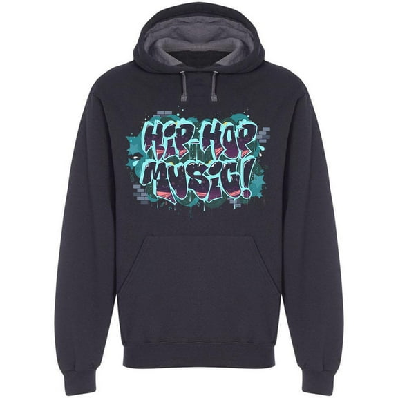 Hip Hop Music! Design Hoodie Men -Image by Shutterstock, Male Small