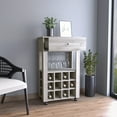 thumbnail image 4 of 12 - Wine Rack & Drawer Bar Cart / Mobile for Convenient Storage, 4 of 4