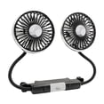 thumbnail image 1 of Ventilador de enfriamiento de automóvil para el asiento trasero USB alimentado 2 modos de iluminación Ventilador de autos potente para el asiento tras, 1 of 9