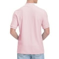 thumbnail image 6 of Gbsyewxs Mens Shirts Crew Neck Short Sleeve Solid Color Knit Breathable Summer Shirts For Men Pink, 6 of 9