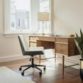 thumbnail image 6 of Maker Office Chair White Office Chair, Modern Style, Plush and durable faux leather fabric, Plywood, Indoor Office, 6 of 13