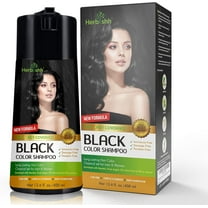 Herbishh Black Hair Color Shampoo for Gray Hair – Enriched Color Shampoo Hair Dye Formula – Hair Dye Shampoo and Conditioner – Long Lasting & DIY