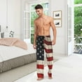 thumbnail image 6 of Top-kevin Multi- Vintage American Flag Men's Pajama Pants Pjs Bottoms with Pockets Sleep Lounge Pants for Men, 6 of 13