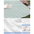 thumbnail image 6 of Blue Green Beach Towels Oversized Super Absorbent, Grid Checkered Plaid Gingham Lattice Trellis Lightweight Bath Towel Quick Dry Sets For Bathroom/Pool/Rv Camping/Beach Play/Gym Room/Picnic 30"x60", 6 of 8