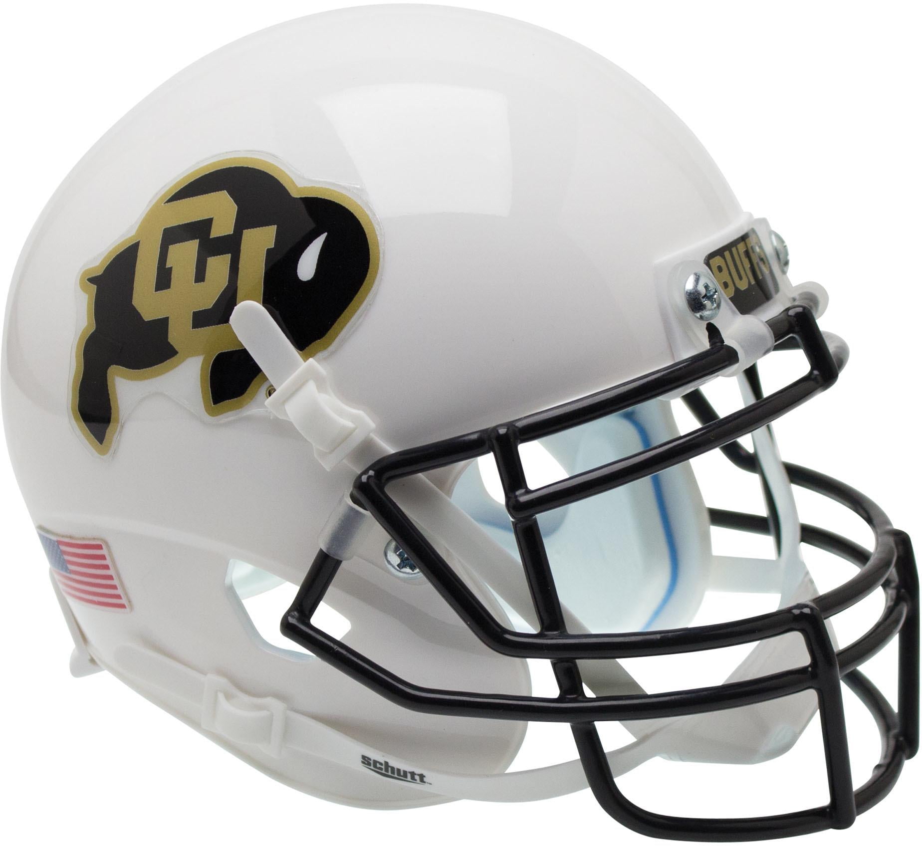 Colorado Buffaloes Schutt White Mini Football Helmet