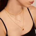 thumbnail image 5 of GDCOIN Birthstone Necklace Heart Shaped Pendant with 14K Gold Plated for Women, 5 of 10
